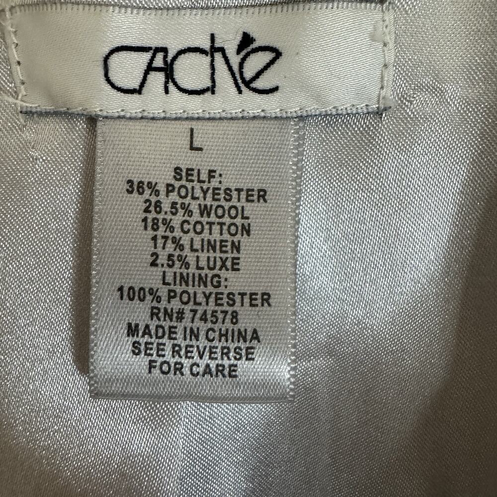 Cache Size Large Y2k Metalic Silver Gray Boucle W… - image 7